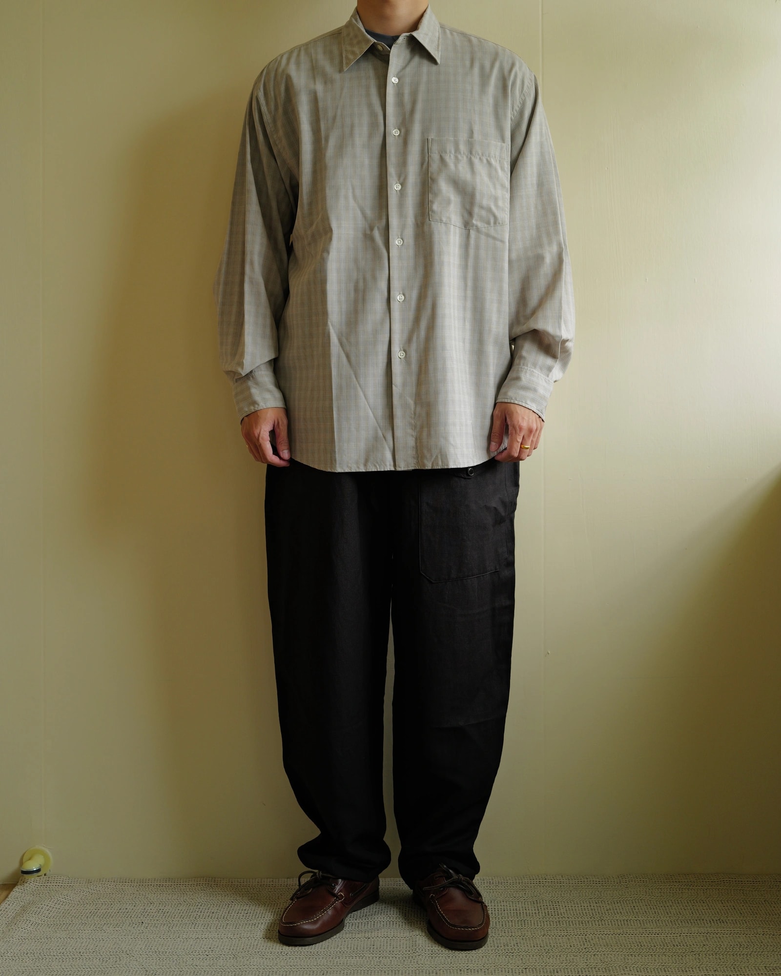 AURALEE Super Light Wool Check Shirts — 6